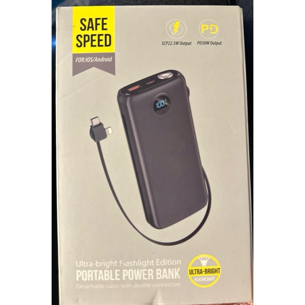 Ultra bright flashlight edition portable power bank.